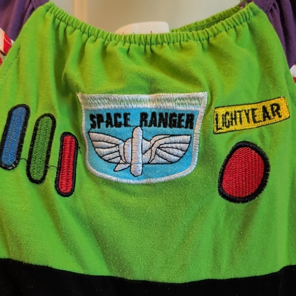 Disney Buzz Lightyear Costume Dress - Green, White, Purple - Picture 2 of 3
